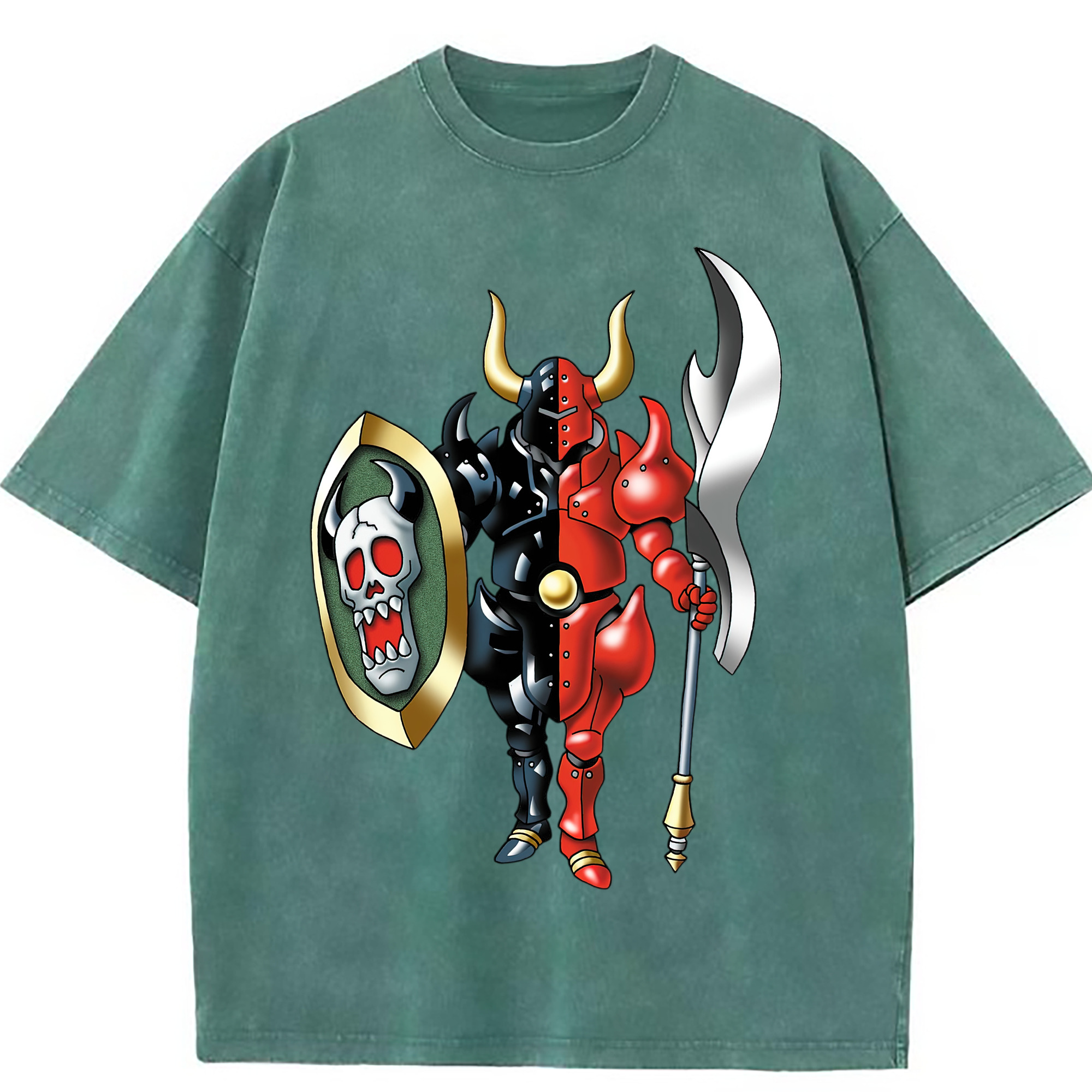（画像用） ドラゴンクエスト Doragon Kuesuto Dragon Quest 綿100% ヴィンテージ風 半袖Tシャツ（フロントプリント）